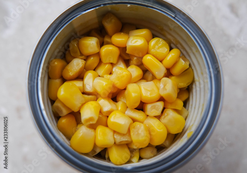 Salad with cucumbers potatoes sweet corn