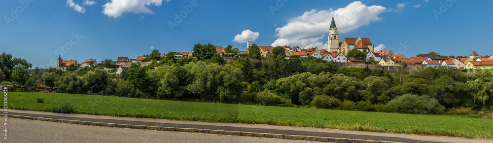 Stitched High-resolution panorama near Nabburg-Bavaria-Germany