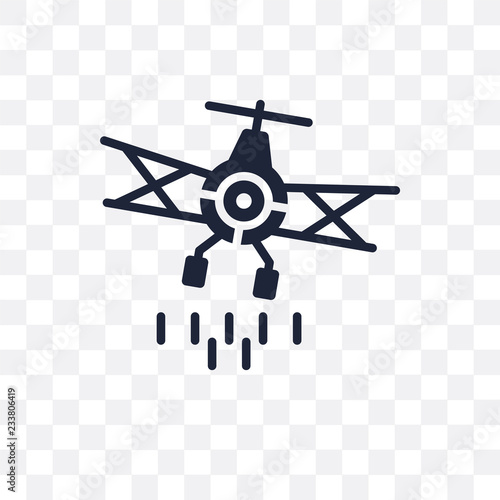 crop duster transparent icon. crop duster symbol design from Transportation collection. Simple element vector illustration. Can be used in web and mobile.