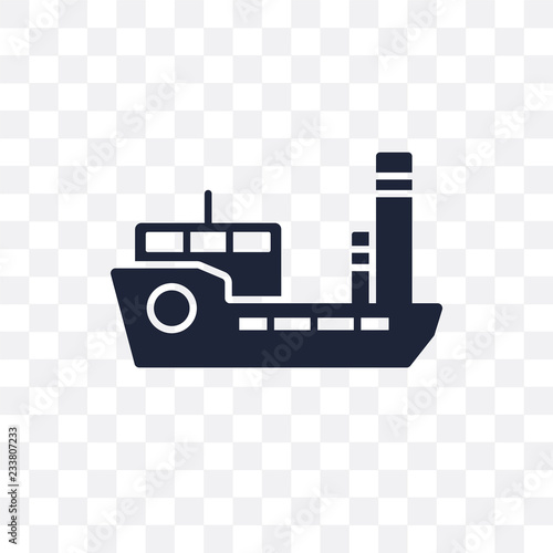 tugboat transparent icon. tugboat symbol design from Transportation collection. Simple element vector illustration. Can be used in web and mobile.