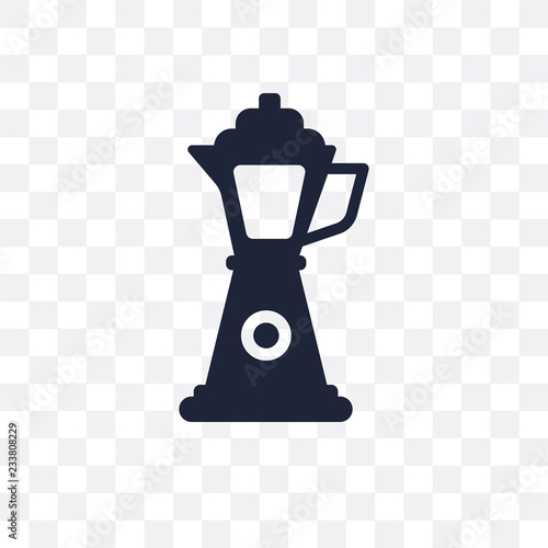 percolator transparent icon. percolator symbol design from Electronic devices collection. Simple element vector illustration. Can be used in web and mobile.