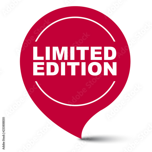 red vector banner limited edition