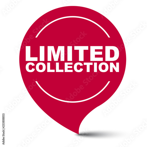 red vector banner limited colection