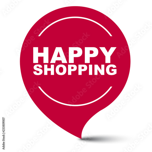 Free Download red vector banner happy shopping - GFXLoad