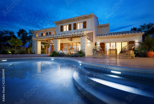 Mediterranean villa with swimming pool