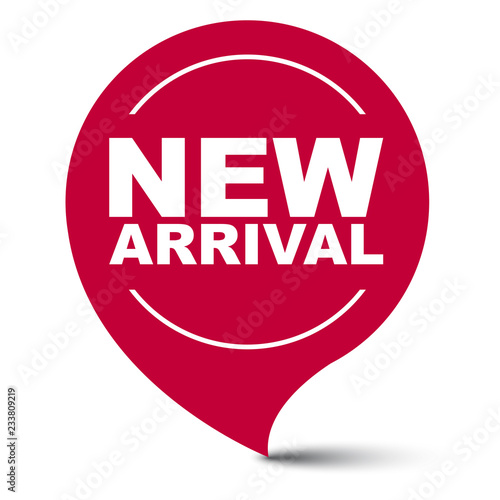 red vector banner new arrival