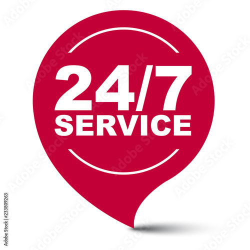 red vector banner 24/7 service Free Download red vector banner 24/7 service - GFXLoad