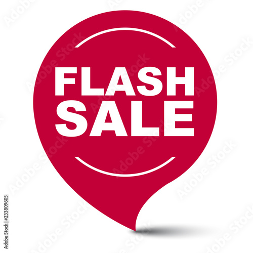 red vector banner flash sale
