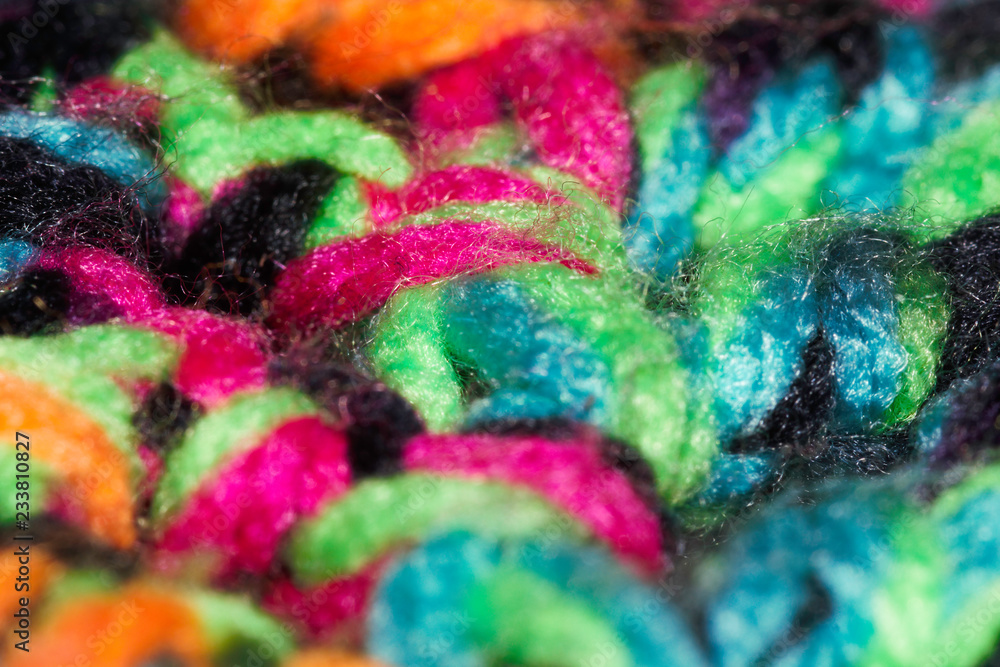 Colorful Psychedelic Braided Wool