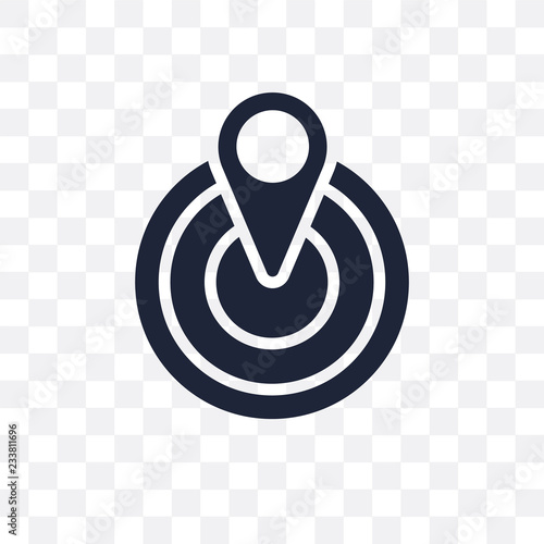 Center transparent icon. Center symbol design from Maps and locations collection.