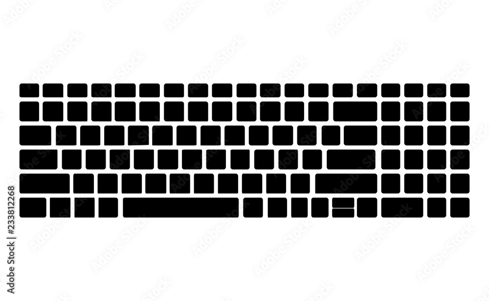 black silhouette zbrush keyboard