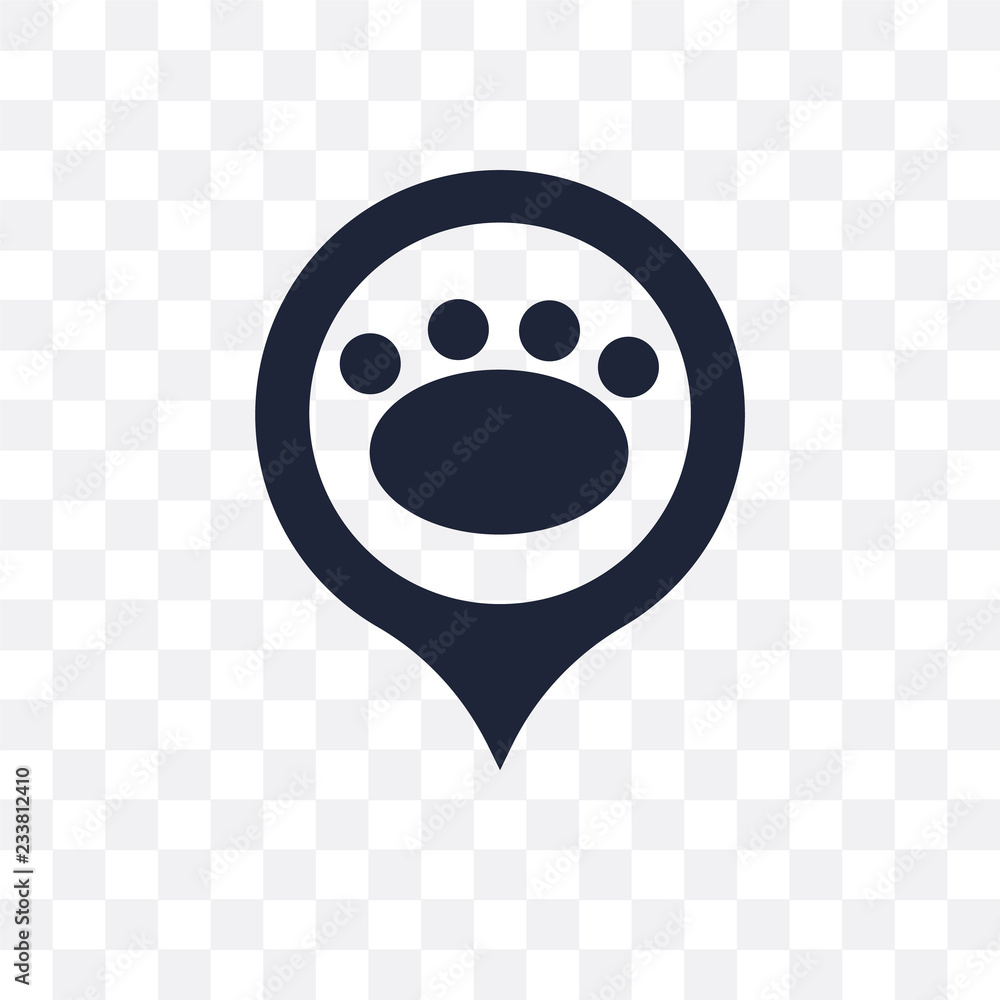 Pet Zone Point transparent icon. Pet Zone Point symbol design from Maps