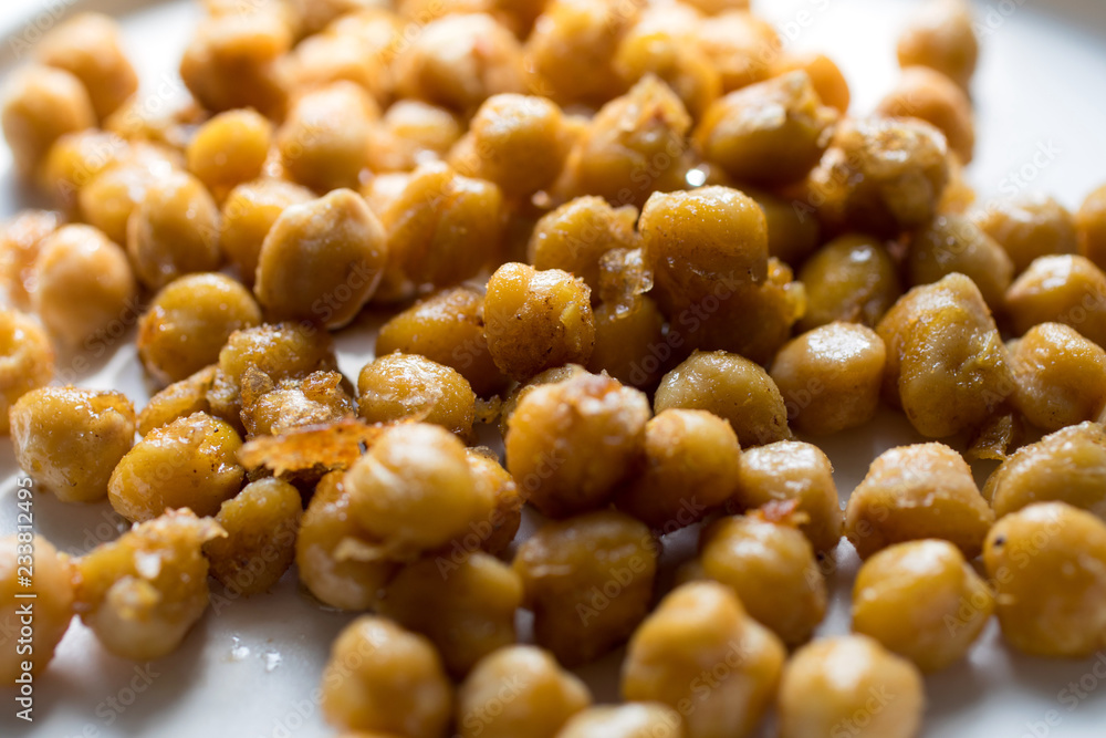 Close up of chickpeas