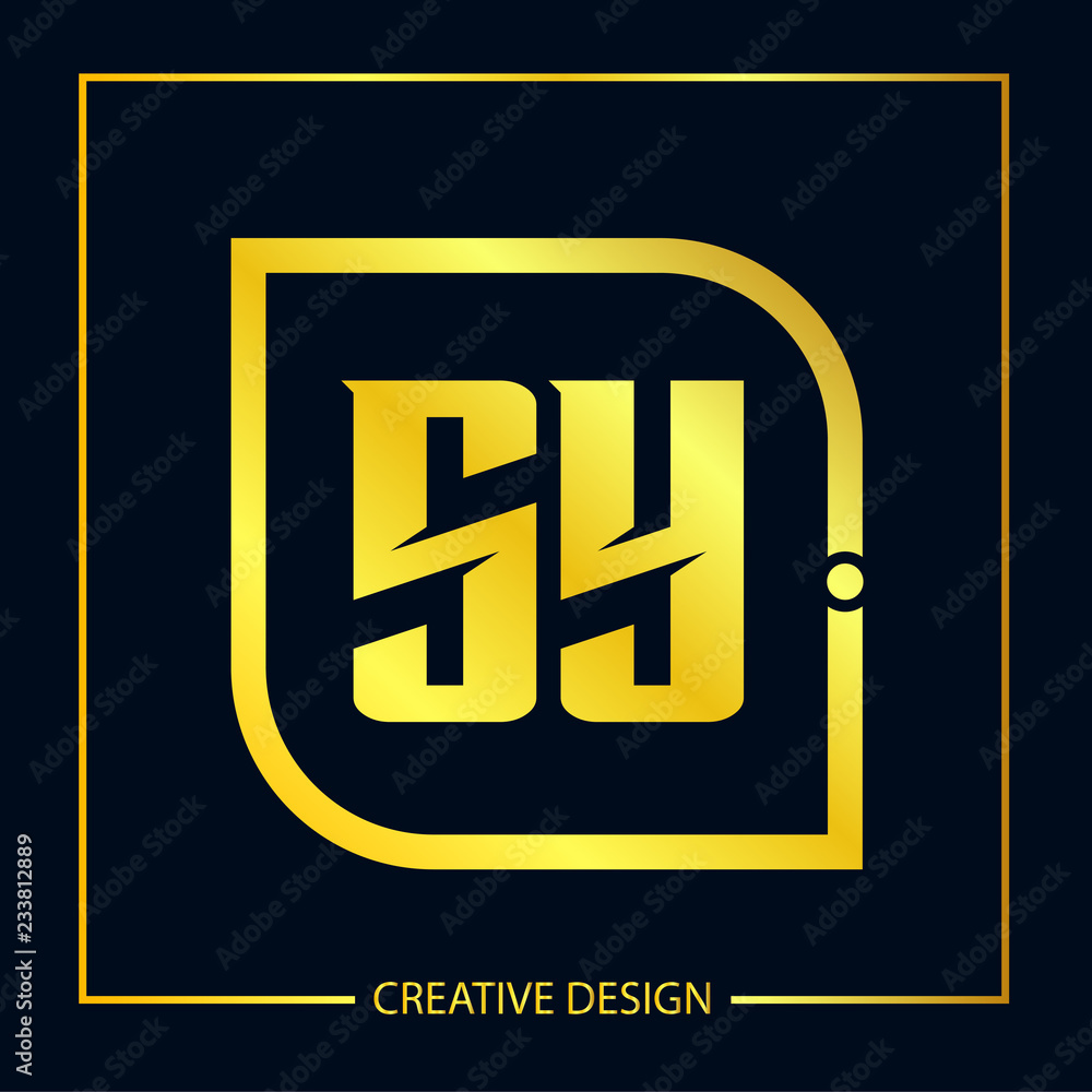 Initial letter SY Logo Template Vector Design Initial letter SY Logo Template Vector Design