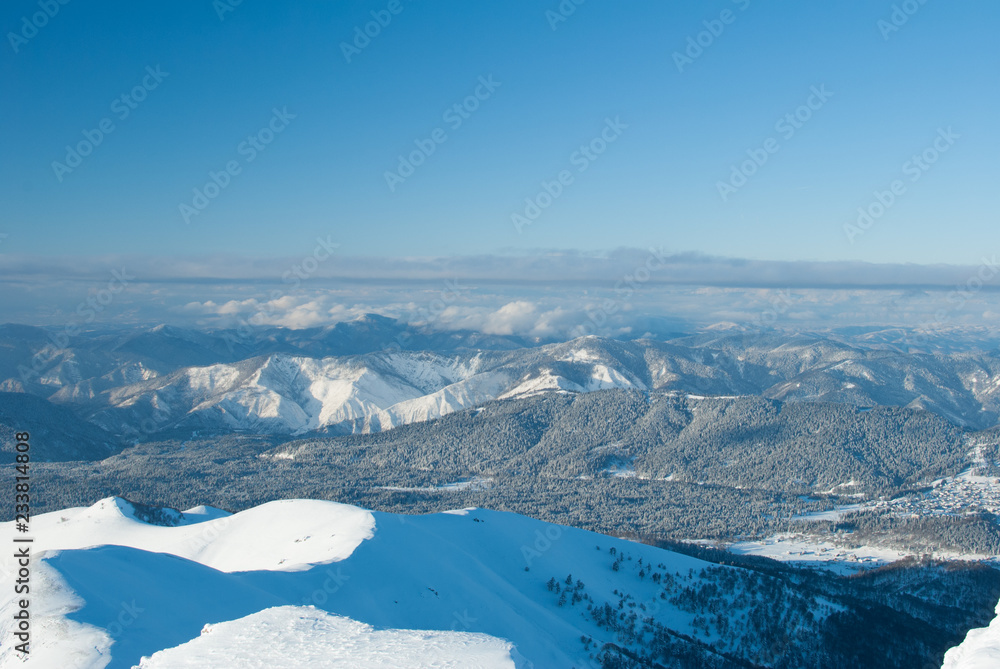 Fototapeta premium Winter landscape in the mountains