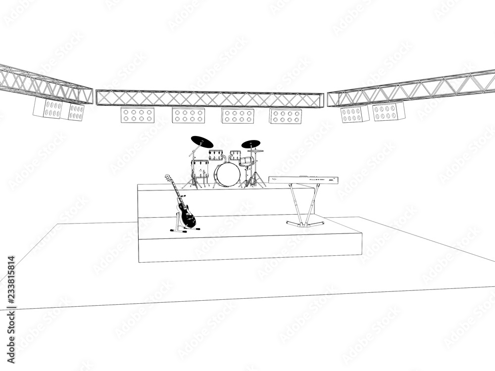 28 Collection Of Stage Drawing Png - Lights On Stage Drawing - 825x768 PNG  Download - PNGkit