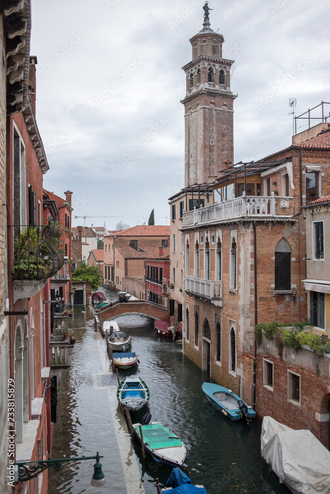 Aqua Alta Rekord Hochwasser im November  2018 in Venedig