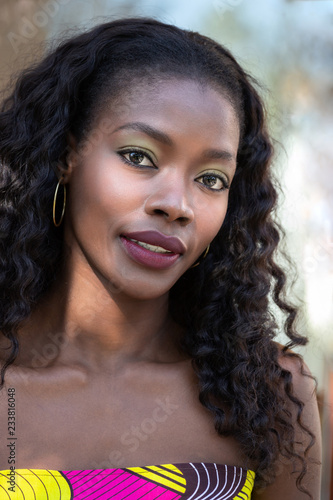 Portrait of happy mid-adult African Woman 