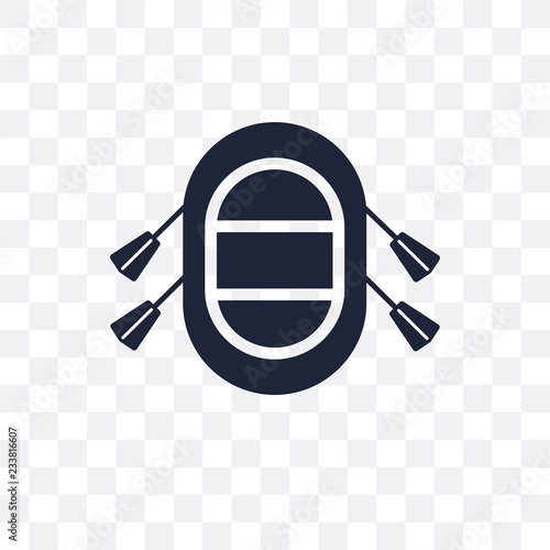 Rubber Raft transparent icon. Rubber Raft symbol design from Nautical collection.