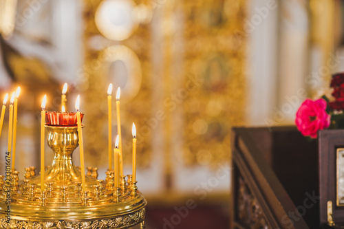 Candle stand in the Church 1837.