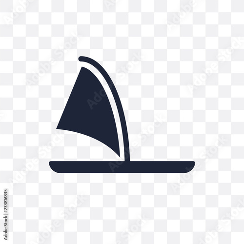 Windsurf Board transparent icon. Windsurf Board symbol design from Nautical collection.