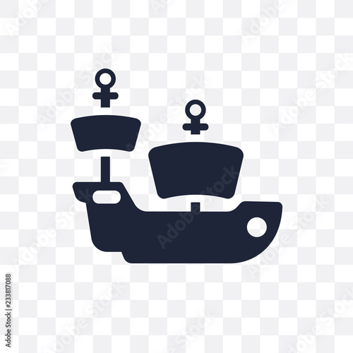 caravel transparent icon. caravel symbol design from Nautical collection.