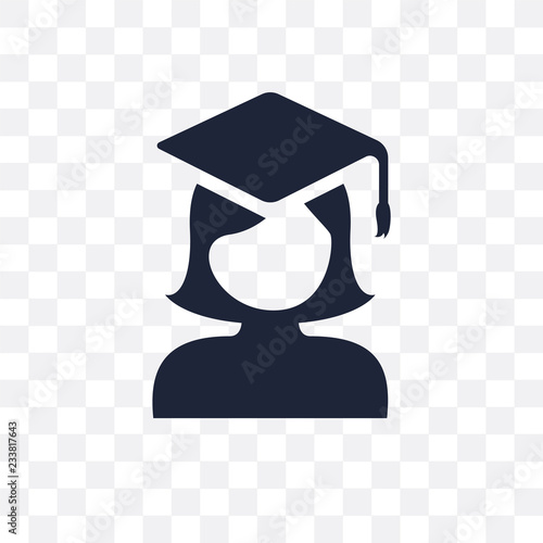 Graduated transparent icon. Graduated symbol design from People collection.