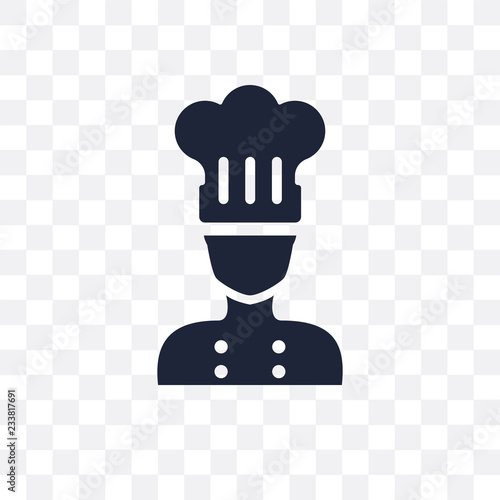 Kitchen chef transparent icon. Kitchen chef symbol design from People collection.