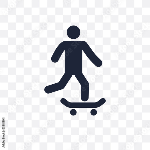 man riding Skateboarding transparent icon. man riding Skateboarding symbol design from People collection.
