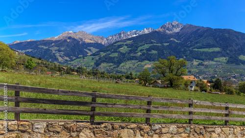 Beautiful alpine view near Meran - Dolomites - Italy
