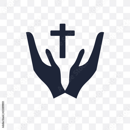 Christian transparent icon. Christian symbol design from Religion collection.