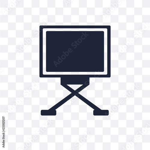 Drawing board transparent icon. Drawing board symbol design from Sew collection.