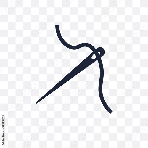 Needle transparent icon. Needle symbol design from Sew collection.