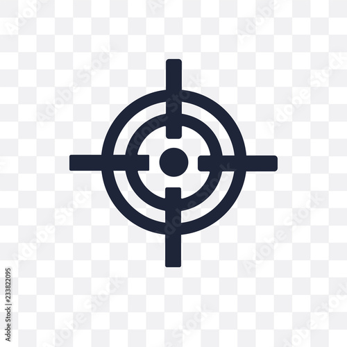 Aim transparent icon. Aim symbol design from Success collection.