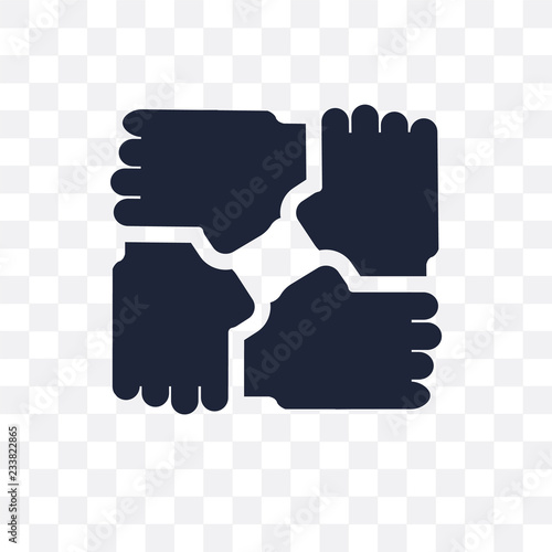 Solidarity transparent icon. Solidarity symbol design from Startup collection.