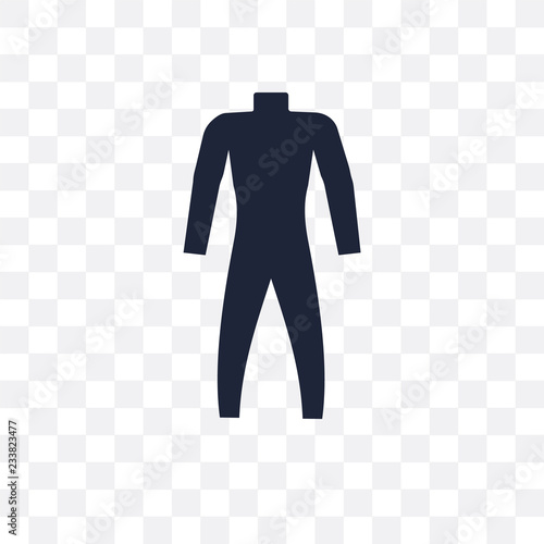 Wetsuit transparent icon. Wetsuit symbol design from Summer collection.