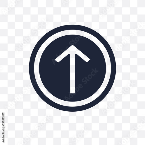 Ahead only sign transparent icon. Ahead only sign symbol design from Traffic signs collection.