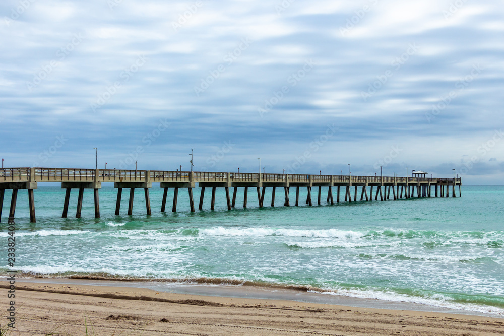 Fishing pier at Dania Beach, Florida, USA