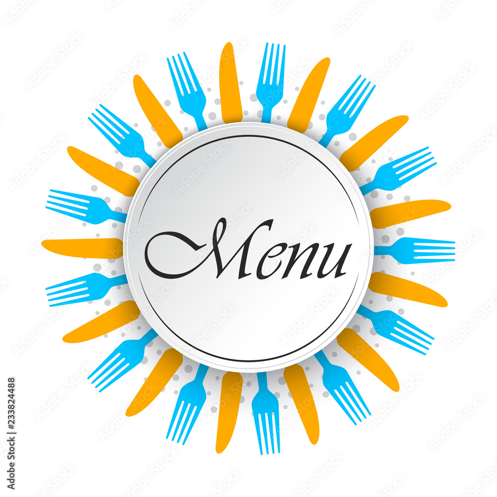 Restaurant menu design. Vector illustration