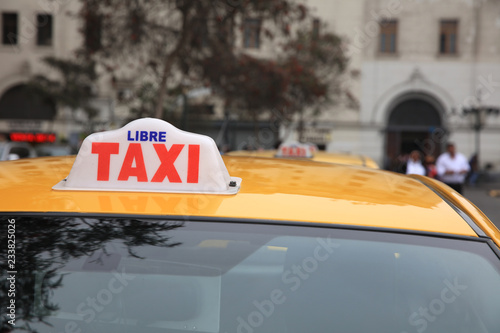 Taxi in Lima. Peru photo