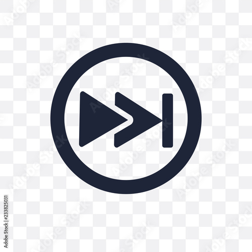 Fast forward transparent icon. Fast forward symbol design from Web navigation collection.