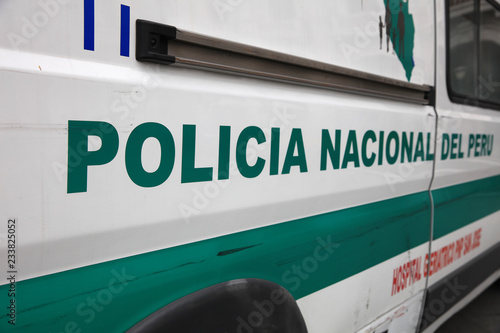 Polizei in Lima. Peru