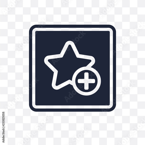 Favourite transparent icon. Favourite symbol design from Web navigation collection.