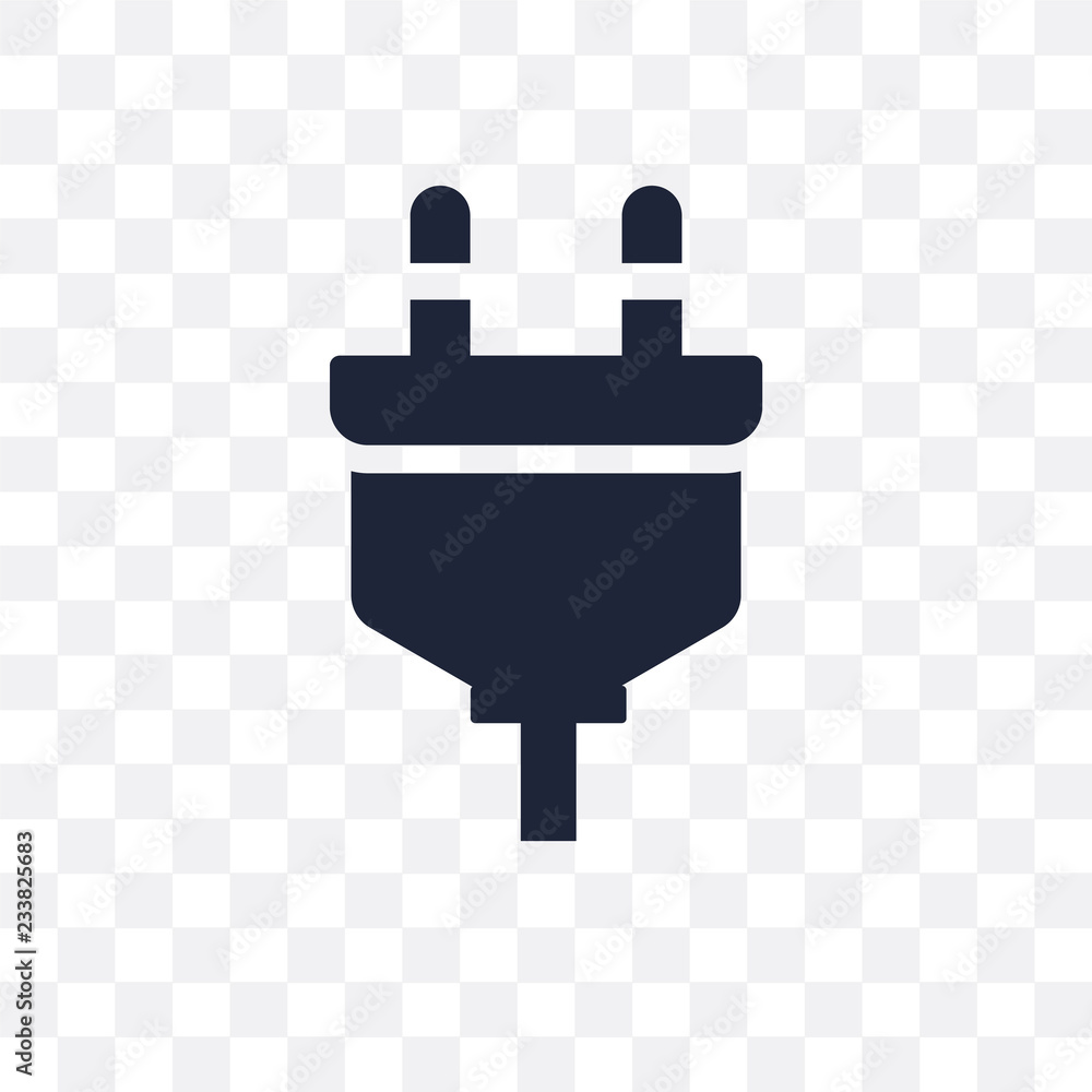 Obraz premium Plugin transparent icon. Plugin symbol design from User interface collection.