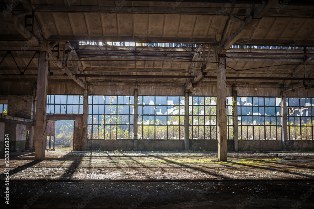 Empty Factory Hall