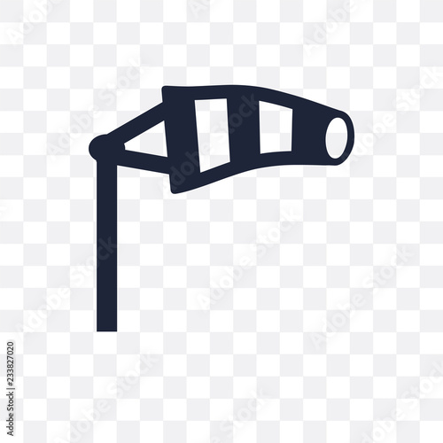 Windsock transparent icon. Windsock symbol design from Weather collection.