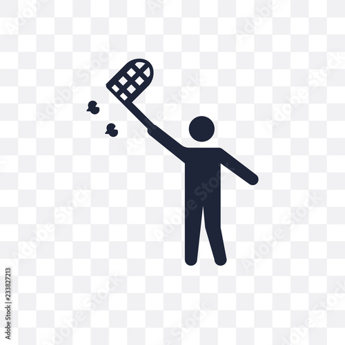 Butterfly catcher transparent icon. Butterfly catcher symbol design from Activity and Hobbies collection.
