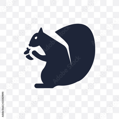 Squirrel transparent icon. Squirrel symbol design from Animals collection.