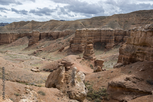 Charyn canyon is a landmark of Kazakhstan, a unique natural monument near Almaty