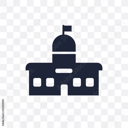 City hall transparent icon. City hall symbol design from Architecture collection.